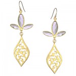 Iolite Leaf and Branches Earring